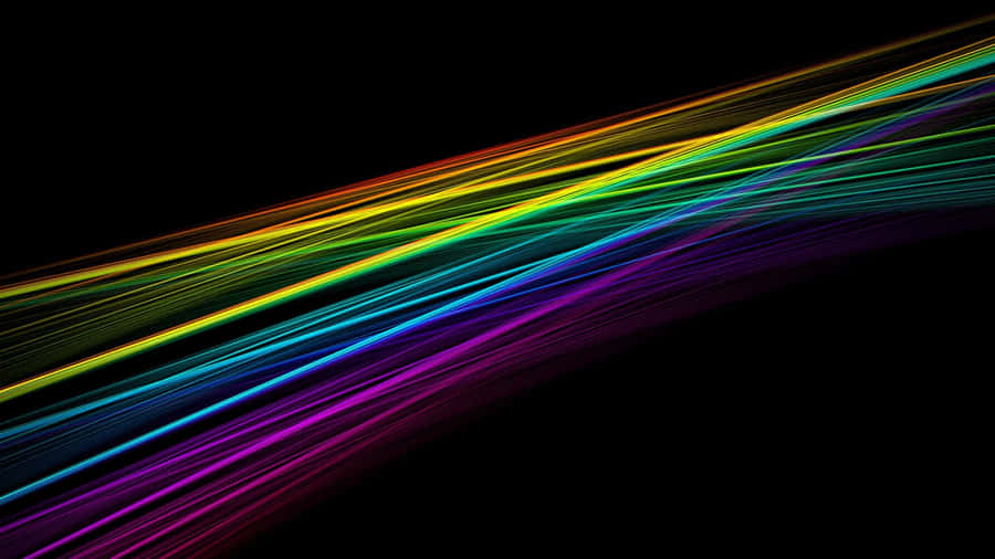 Beautiful Black Rainbow Encapsulated In A Bright Blue Sky Wallpaper