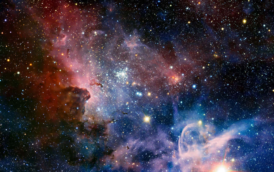 Beautiful Galaxy Full Of Colorful Stars Wallpaper