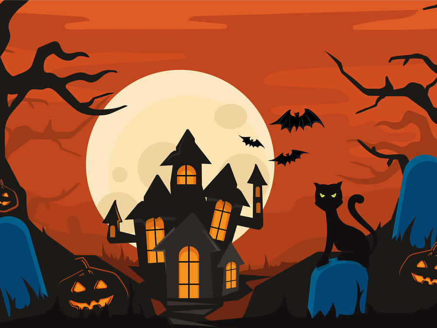 Beautiful Halloween Vector Art Wallpaper