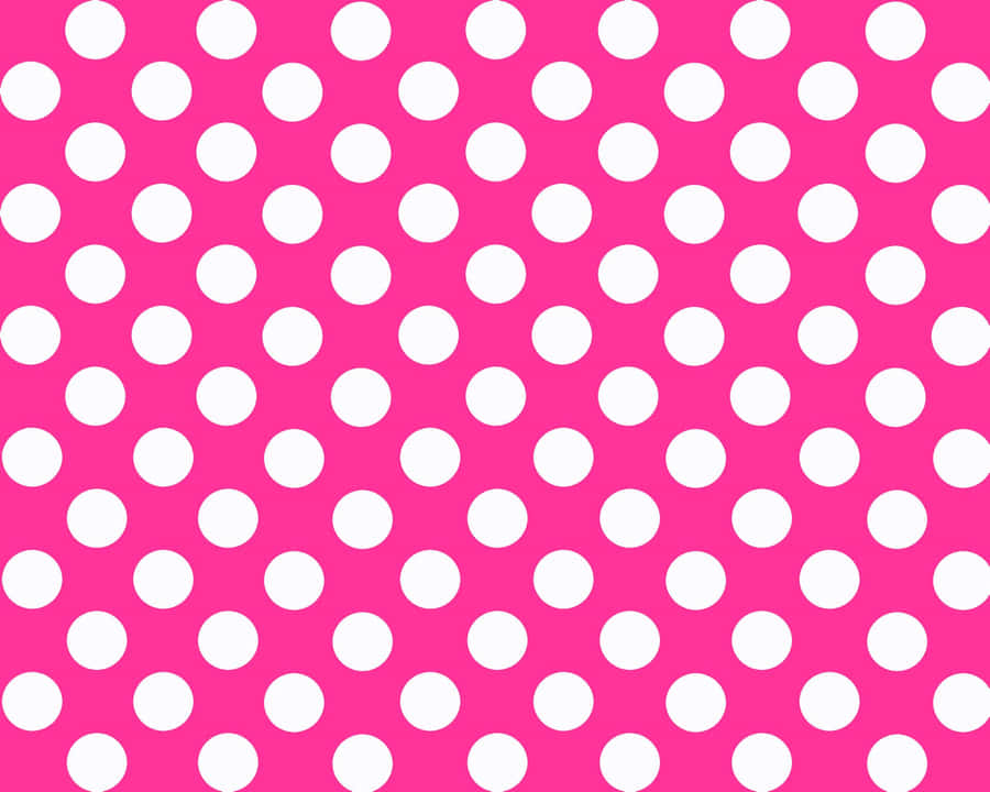 Beautiful Pastel Pink And White Polka Dot Pattern Wallpaper