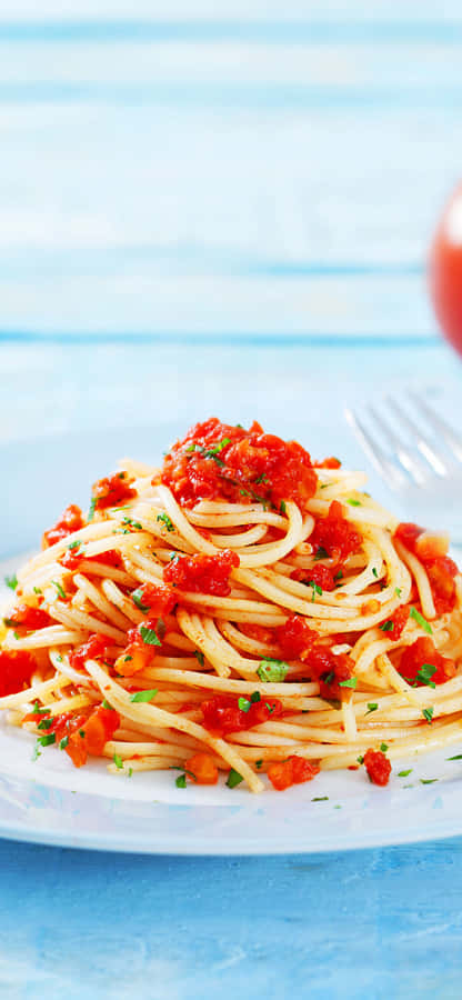 Beautiful Spaghetti And Meatballs Wallpaper