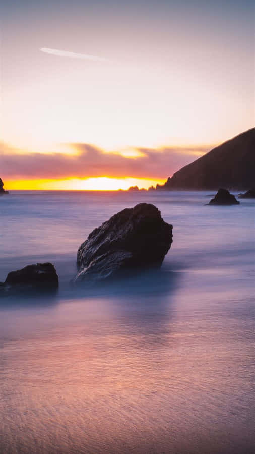 Beautiful Sunset At A Beach In Mandalay Wallpaper