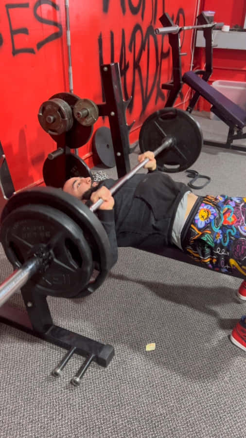 Belal Muhammad Gym Bench Press Wallpaper