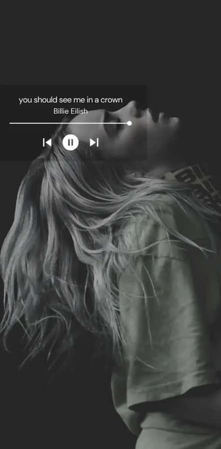 Billie Eilish Music Player Interface Wallpaper