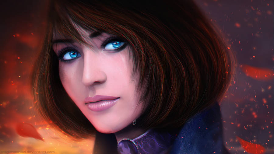 Bioshock Infinite Desktop Elizabeth Blue Eyes Wallpaper
