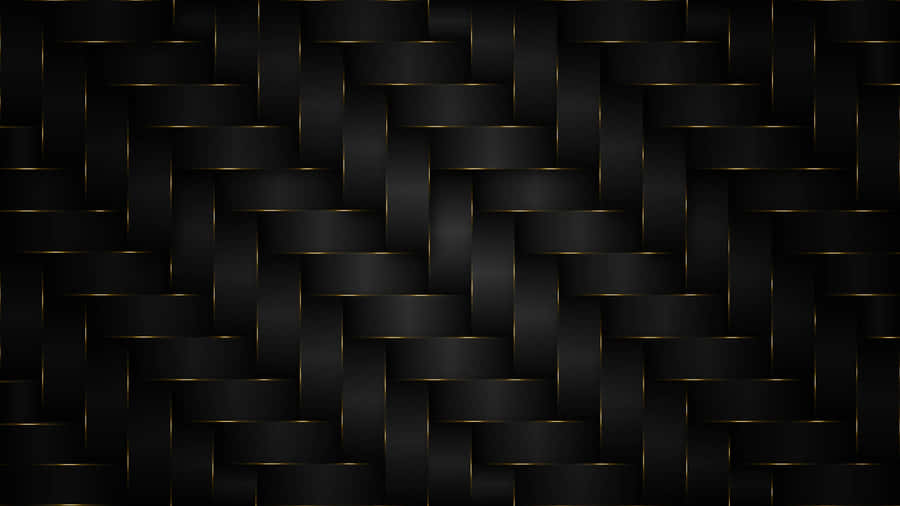 Black And Gold Woven Pattern Wallpaper