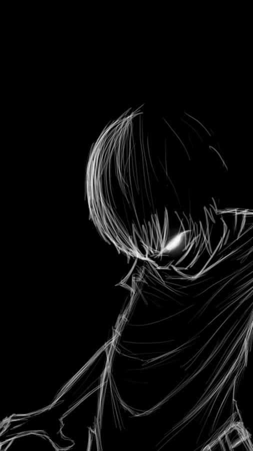 Black Anime Pfp Sketch Wallpaper