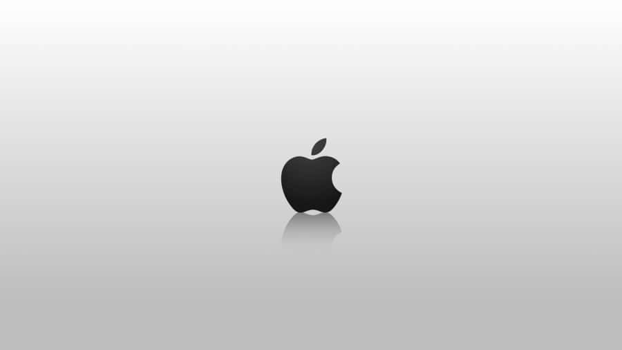 Black Apple Logo With Shadow Wallpaper