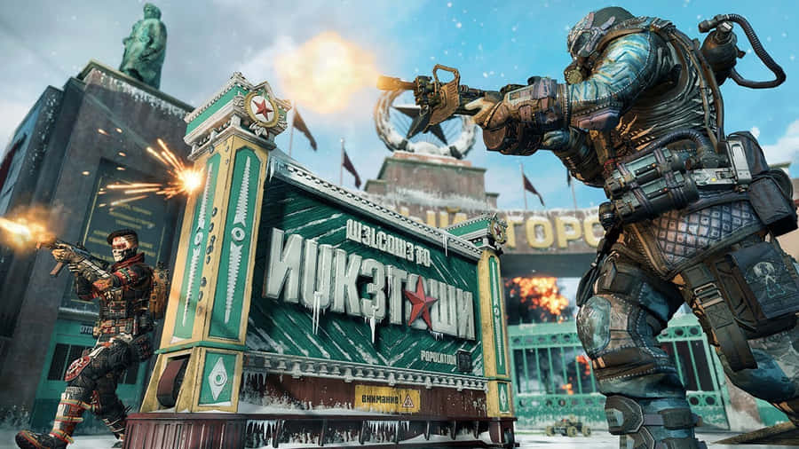 Black Ops 4: Ready Your Squad For Intense Combat Wallpaper