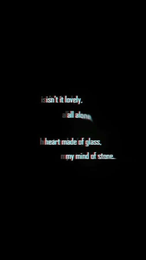 Black Retro Quote Wallpaper