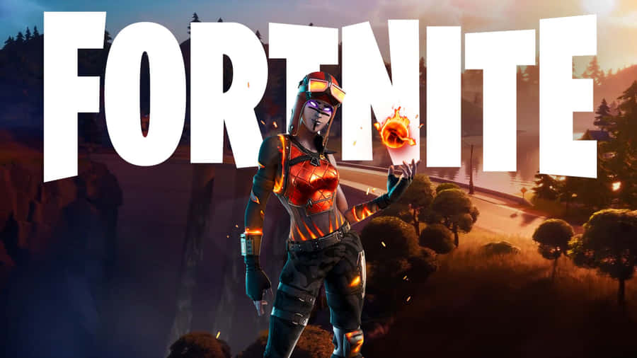 Blaze Fortnite Outfit Fortnite Logo Wallpaper