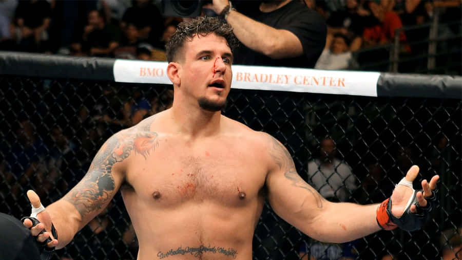 Bloody Nose Frank Mir Mma Wallpaper