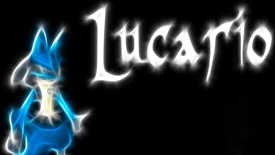 Blue And White Glowing Pokemon Lucario Wallpaper