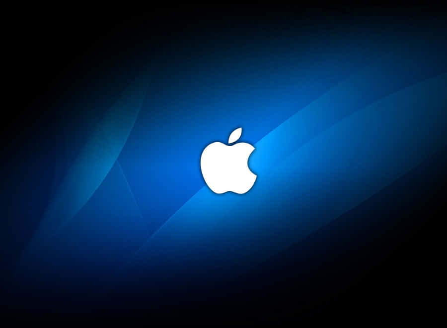 Blue Oval Light Cool Mac Logo Wallpaper