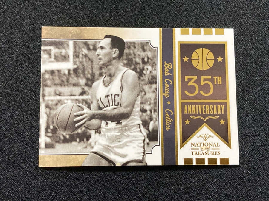Bob Cousy 35th Anniversary Poster Wallpaper