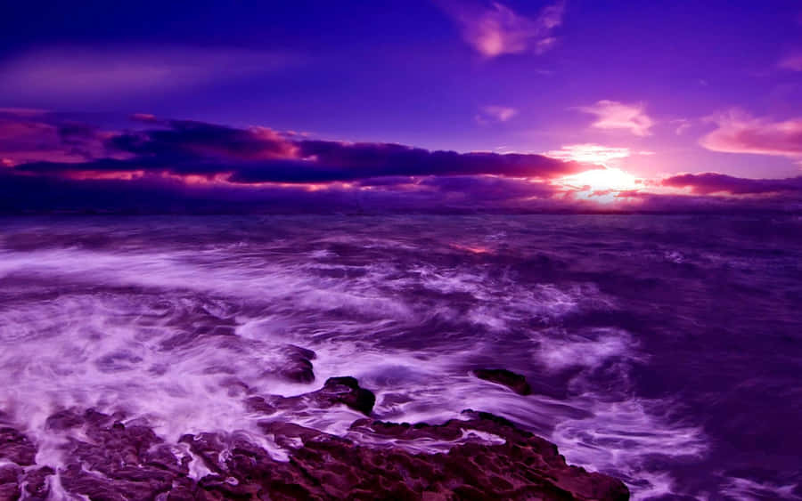 Boost Your Productivity With The Eye-catching Purple Laptop Wallpaper