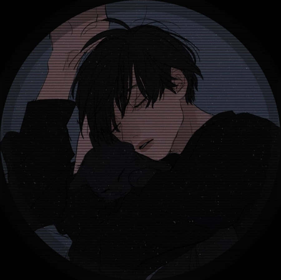 Boy And Cat Dark Aesthetic Anime Pfp Wallpaper