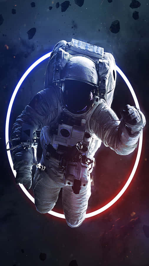 Bright And Vibrant, This Neon Galaxy Is Illuminated With A Spectacular Array Of Colors. Wallpaper