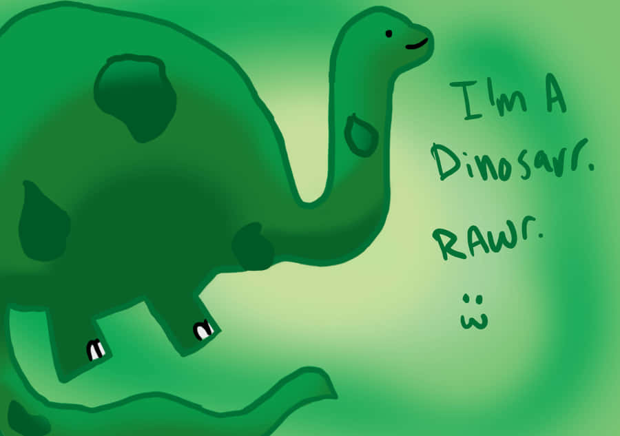 Bright, Colorful Cute Dinosaur Desktop Wallpaper Wallpaper