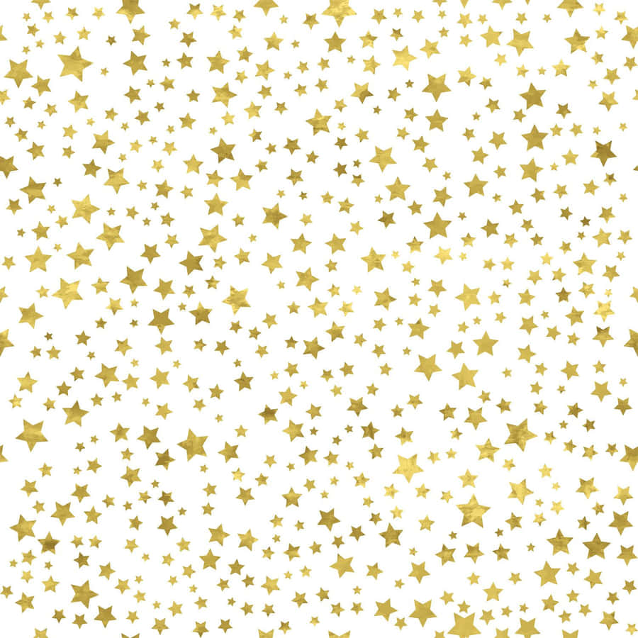 Bright Gold Stars In The Night Sky Wallpaper