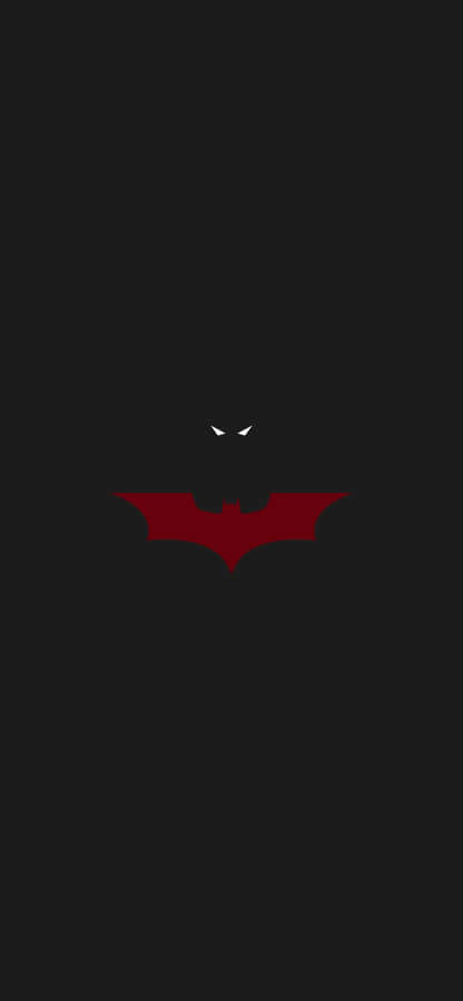 Bright Red Batman Logo Wallpaper