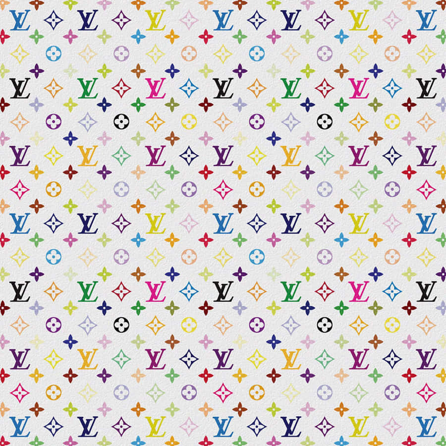 Brighten Up Your Day With A Bold Louis Vuitton Print. Wallpaper