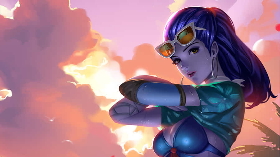 Brilliant Sniper Widowmaker From The World Of Overwatch Wallpaper