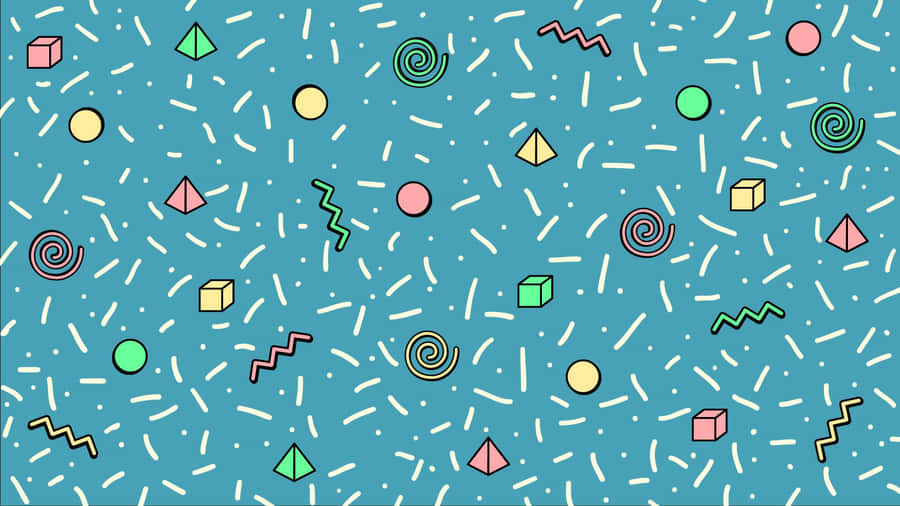 Browsing The Internet With A 90s Computer Wallpaper