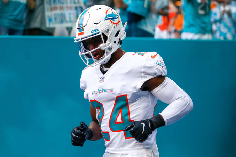 Byron Jones As Miami Dolphins Wallpaper