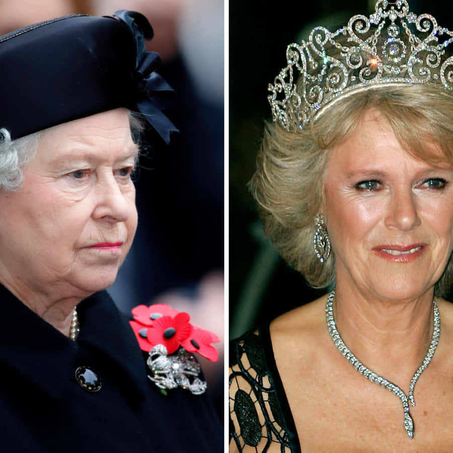 Camilla Queen Elizabeth Black Clothing Wallpaper