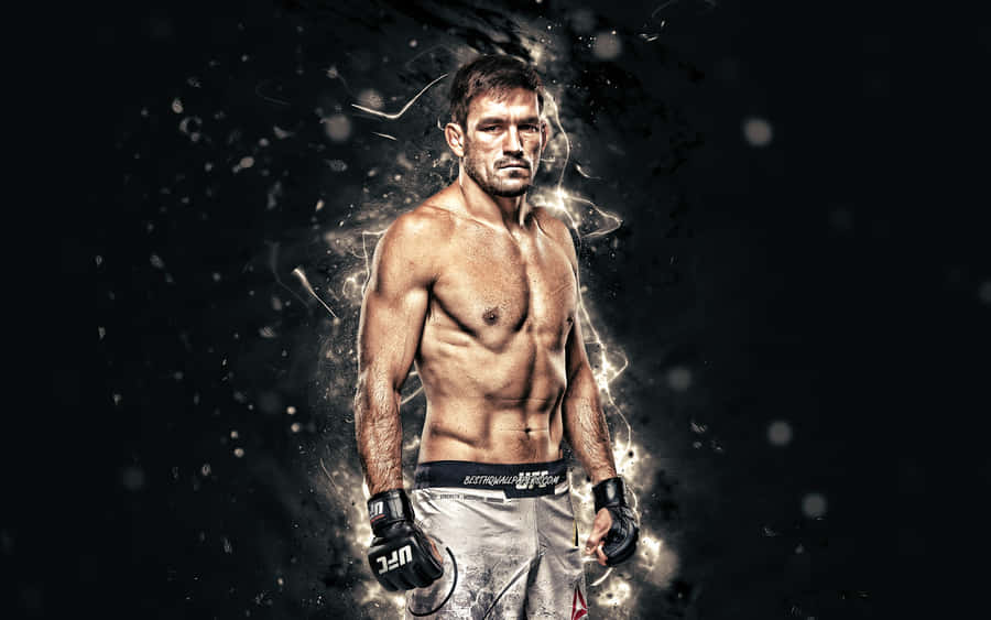 Caption: Demian Maia In Action At A Ufc Event Wallpaper