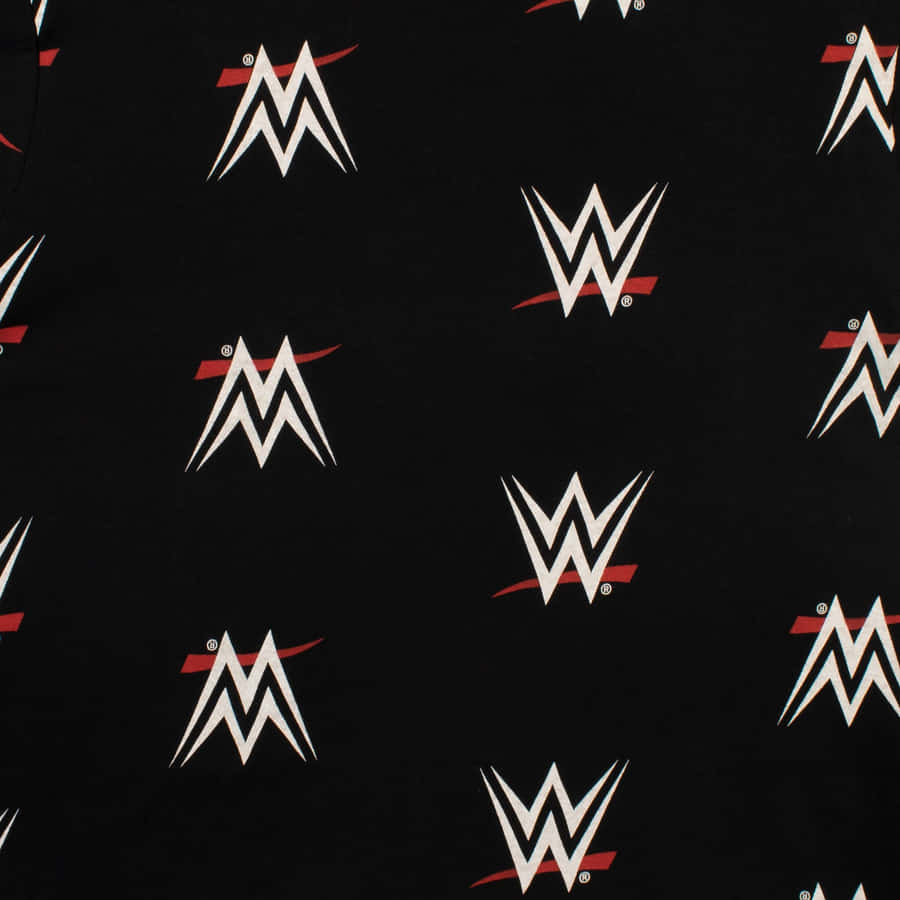 Caption: Explosive Wwe Logo On Fiery Background Wallpaper