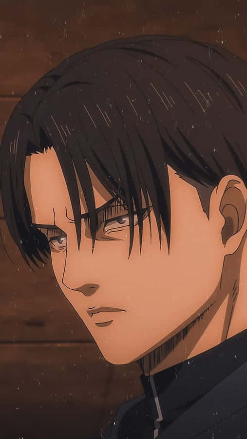 Caption: Fierce Levi Ackerman Profile Picture Wallpaper