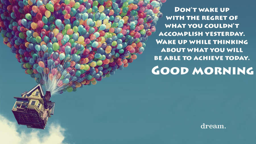 Caption: Inspirational Message About Dreams And Regret Wallpaper