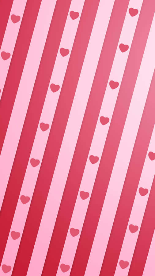 Caption: Pink Heart Iphone Wallpaper Wallpaper