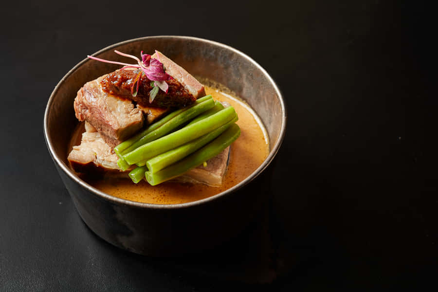 Caption: Savor The Flavors Of Authentic Filipino Kare-kare Wallpaper