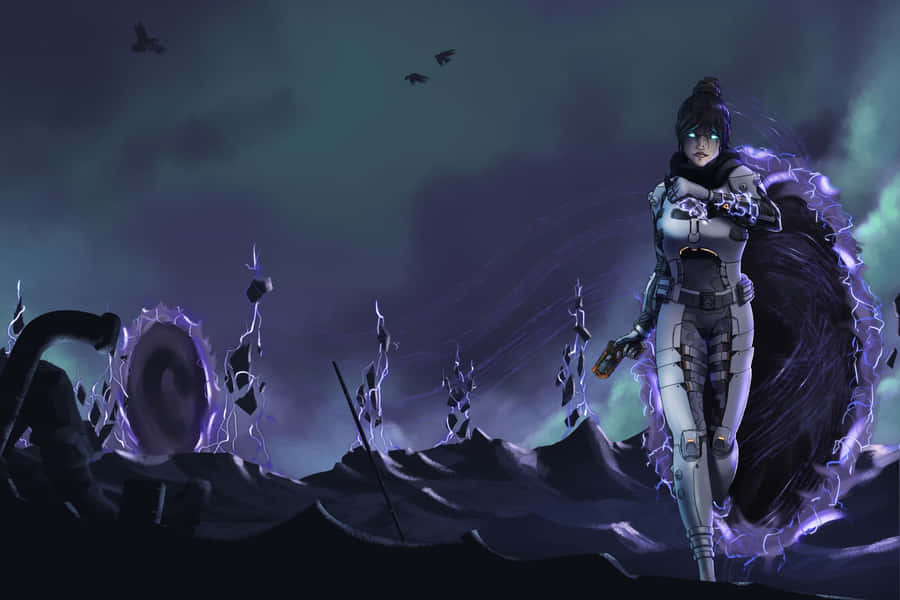 Captivating Wraith From Apex Legends Wallpaper