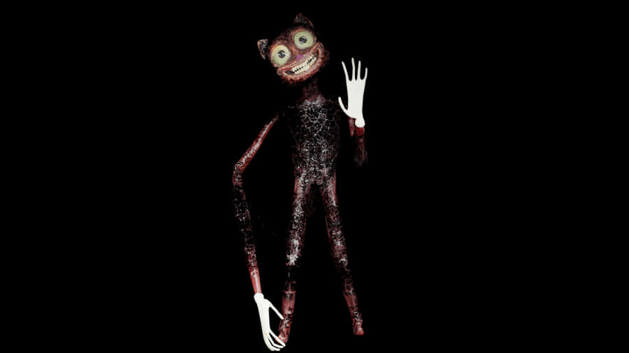 Cartoon Cat Scary Stare Wallpaper