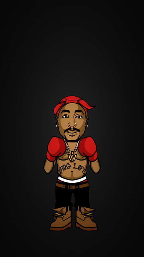 Cartoon Rapper Dominating The Music Scene Wallpaper
