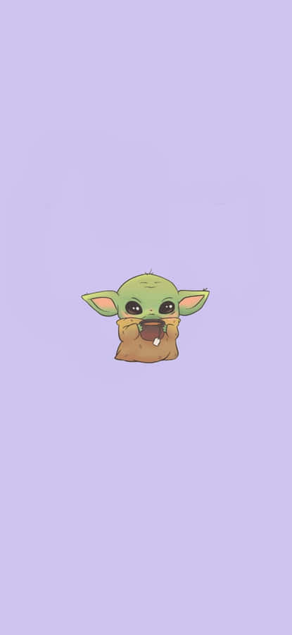 Cartoon Yoda - The Wise And Witty Jedi Wallpaper