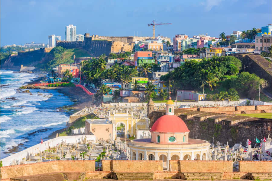 Castillo San Felipe Del Morro Aerial View Wallpaper
