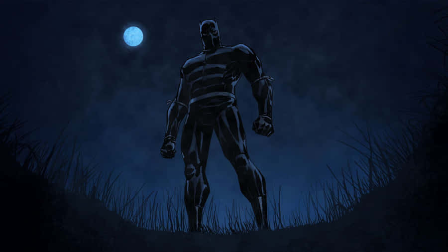 Chadwick Boseman As Black Panther, King Of Wakanda Wallpaper