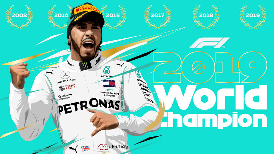 Champion Lifting The Winner's Trophy Wallpaper