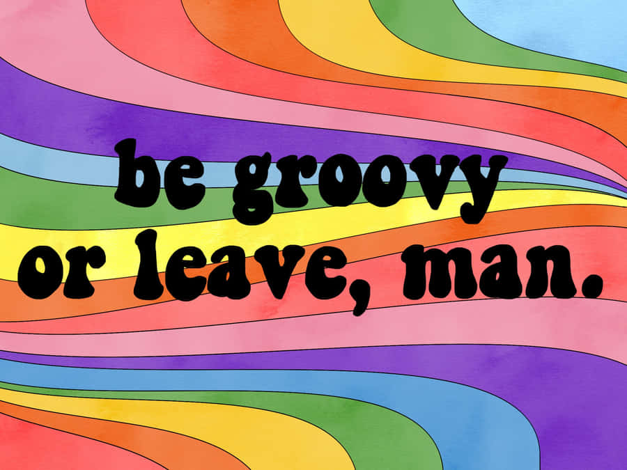 Channel Your Inner Groovy Side With This Retro-inspired Look. Wallpaper