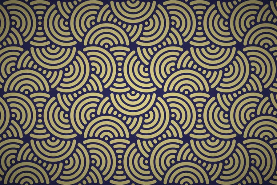 Characterful Retro Computer In Art Deco Style Wallpaper