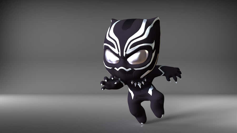 Chibi Cute Black Panther Wallpaper
