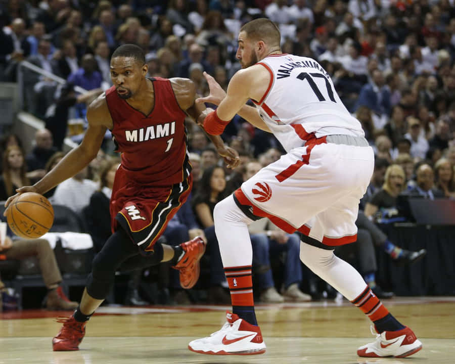Chris Bosh And Jonas Valanciunas 2016 Wallpaper