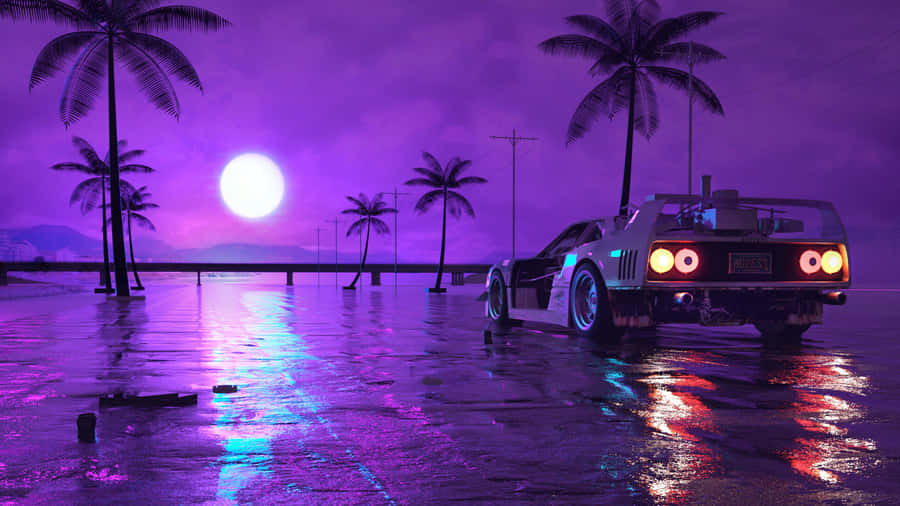 Classic Mustang Convertible Sporty Muscle Car Wallpaper