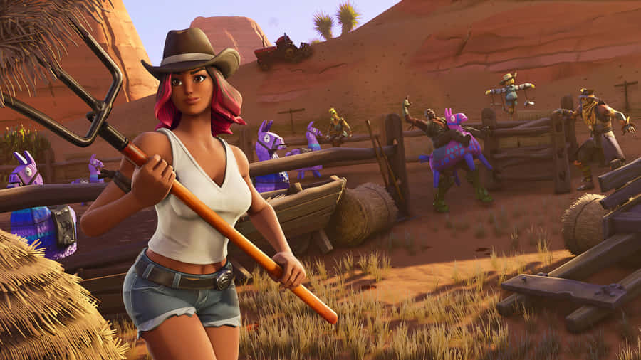 Climb To The Top Of The Ranks In Fortnite Season 6! Wallpaper