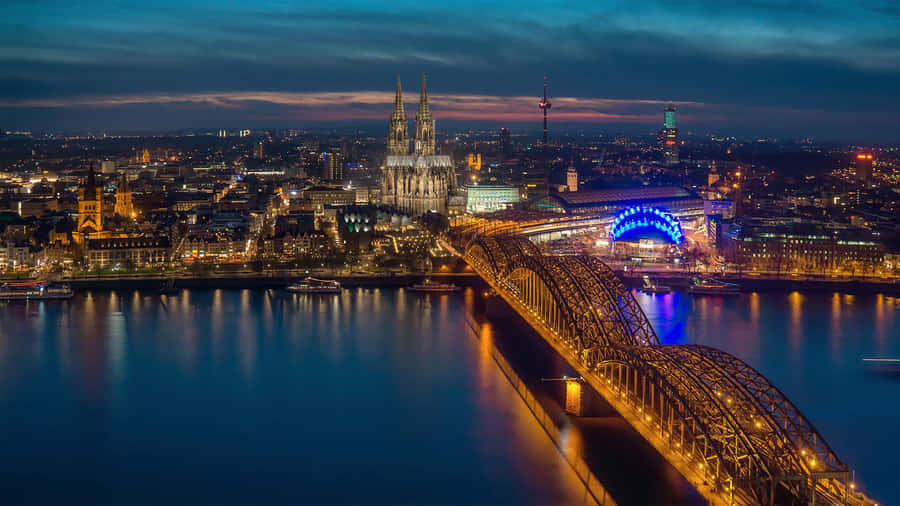 Cologne Cathedral And City View Wallpaper